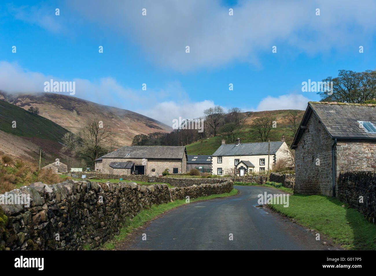 Le hameau de Sykes dans le creux de Bowland Lancashire Banque D'Images