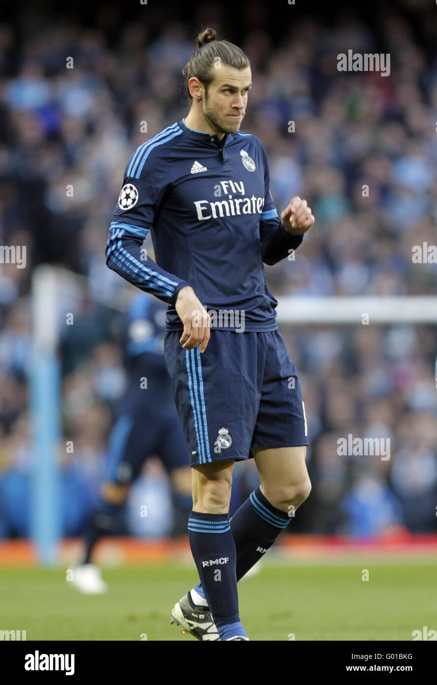 Gareth Bale Real Madrid en action pendant le match de Ligue des Champions  Manchester City - real madrid Photo Stock - Alamy