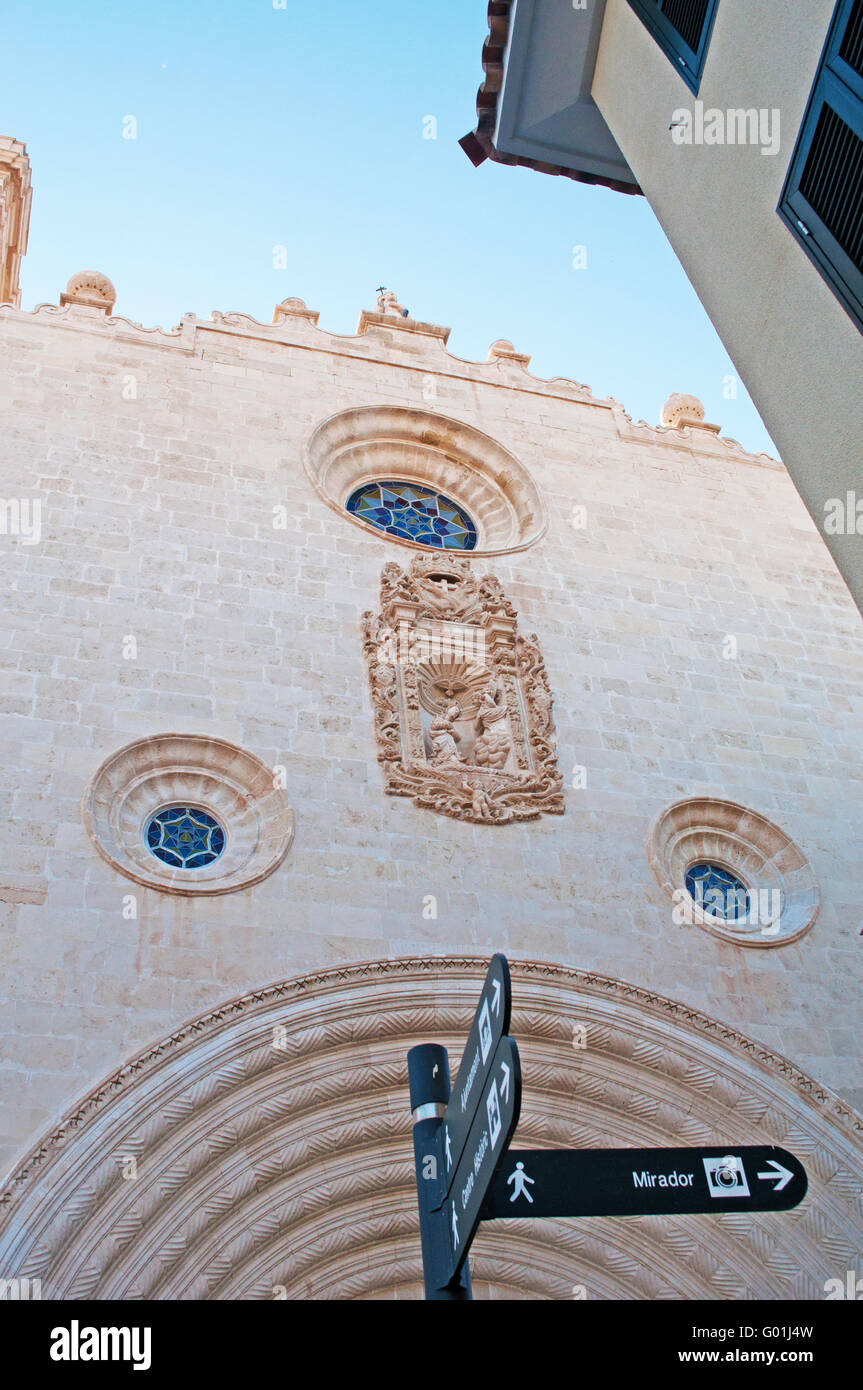 Minorque, Iles Baléares, Espagne : Mahon, Eglise et monastère de Sant Francesc, un ancien couvent qui abrite le Musée de Menorca Banque D'Images