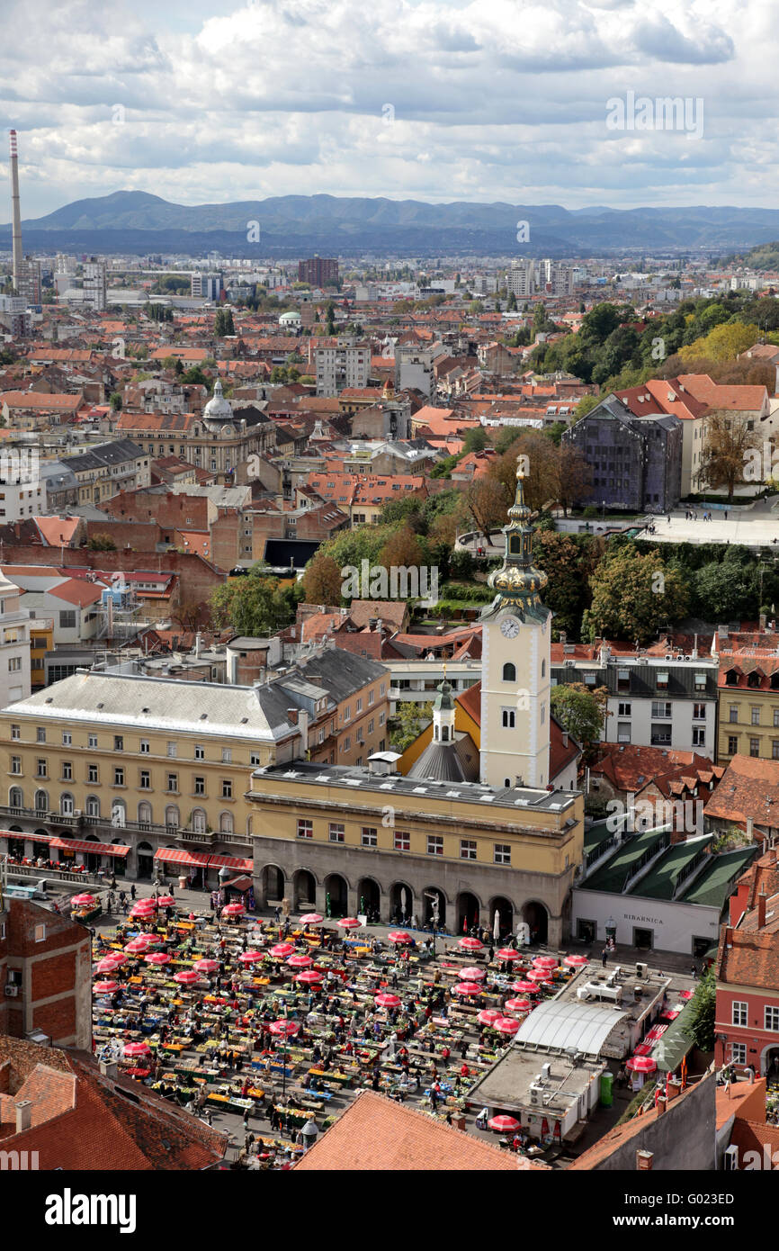 Zagreb capitale de la Croatie Banque D'Images