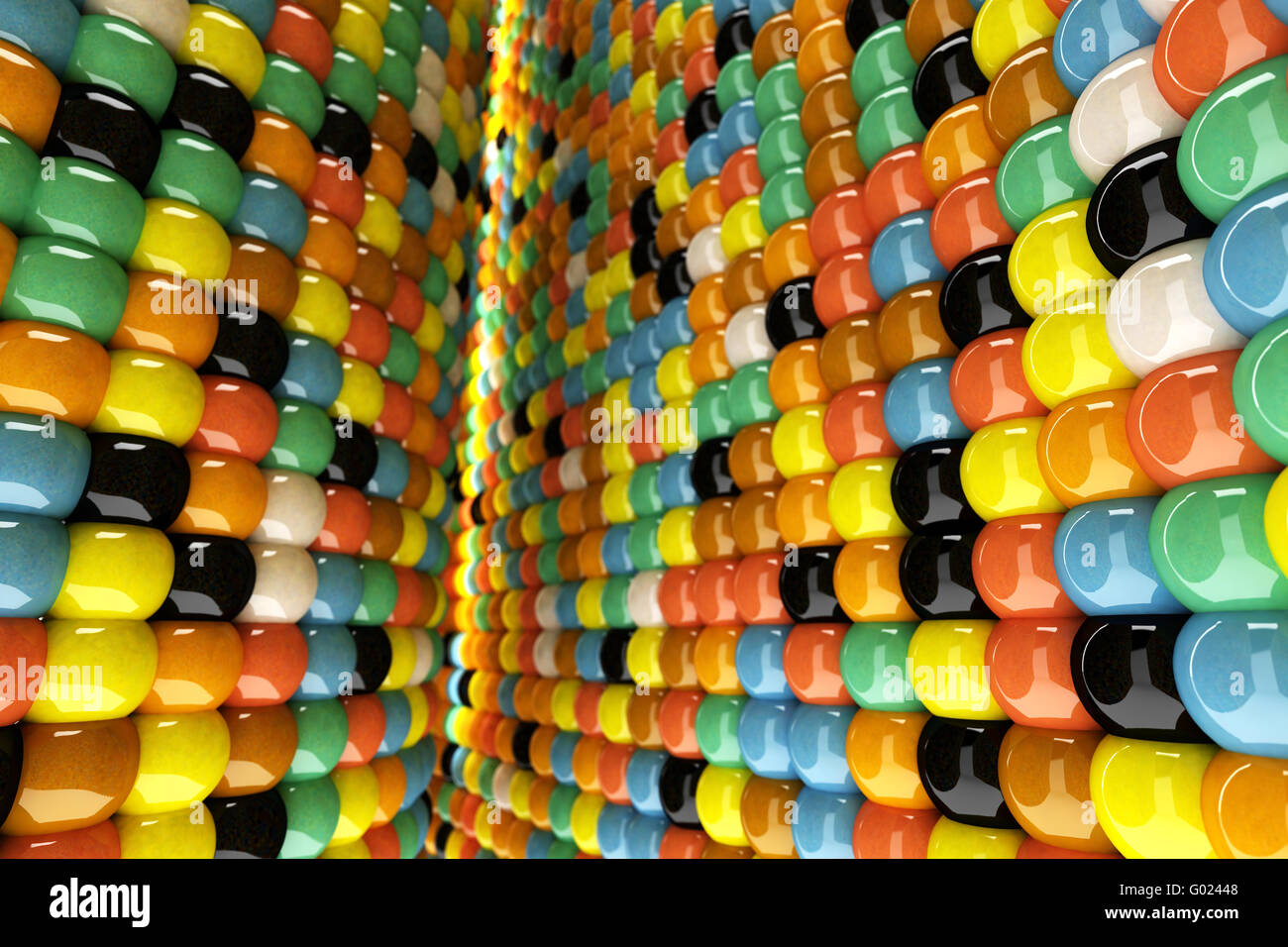 Mur de mosaïque Banque D'Images