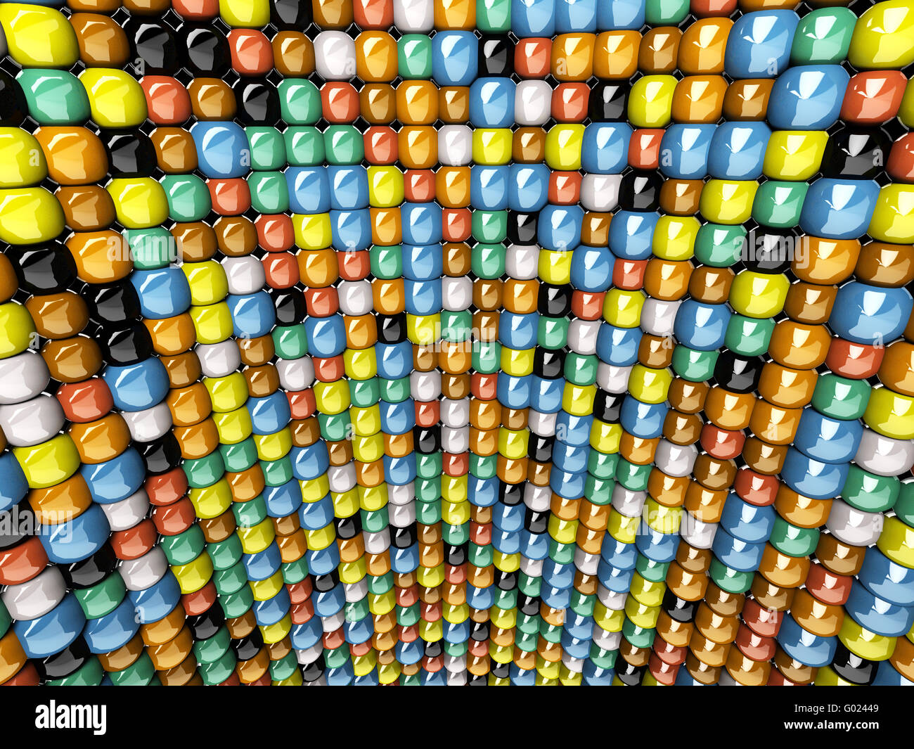 Mur de mosaïque Banque D'Images