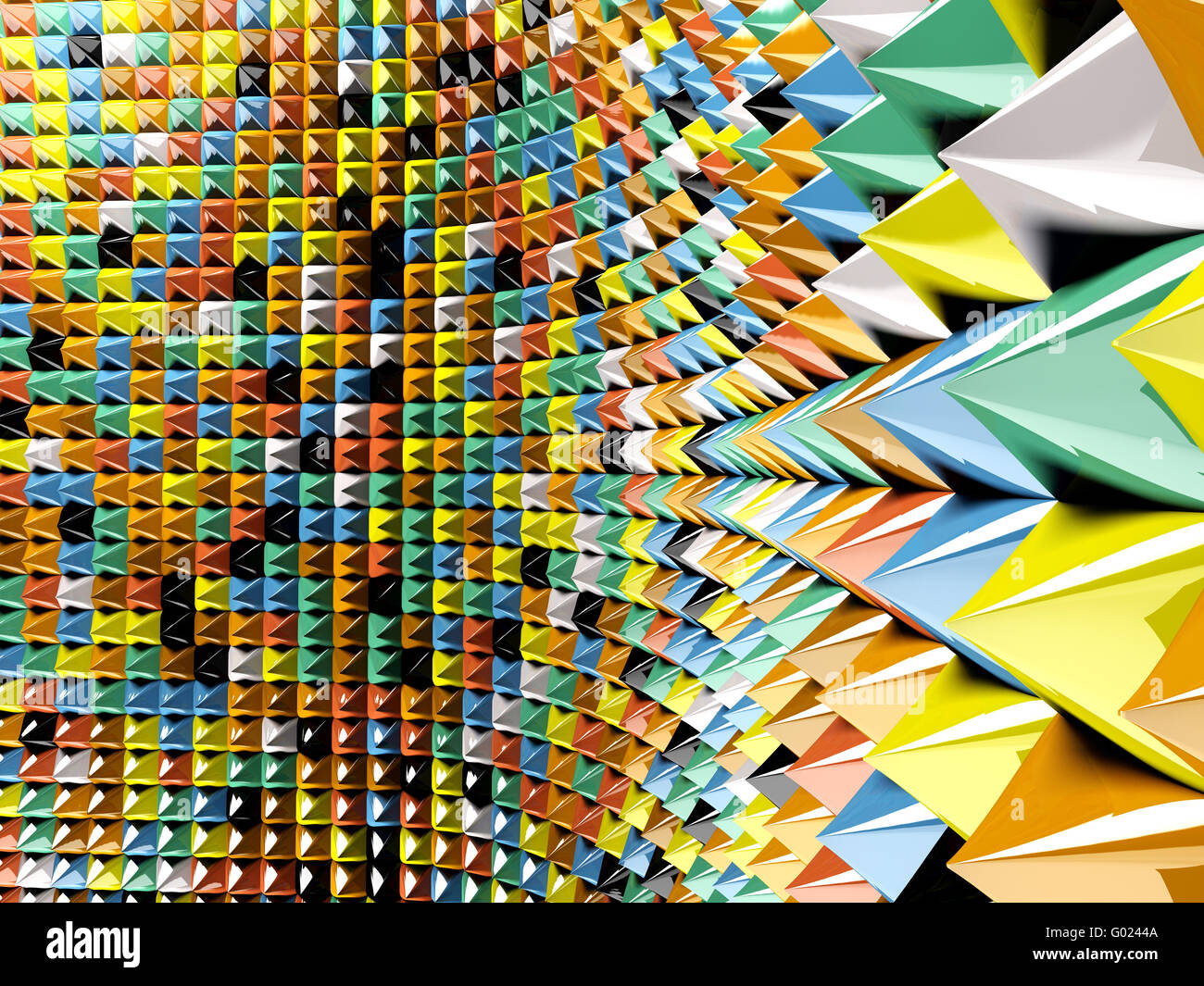 Mur de mosaïque Banque D'Images