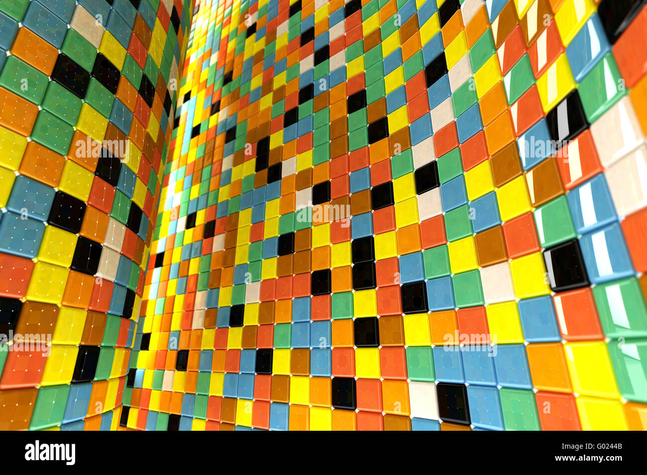 Mur de mosaïque Banque D'Images