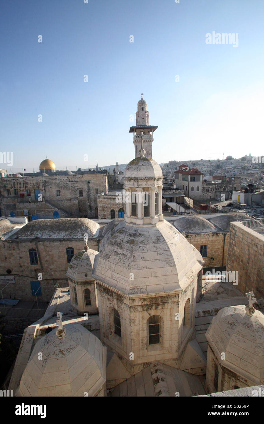 Jerusalem-Franciscan Chapelle de la condamnation Banque D'Images