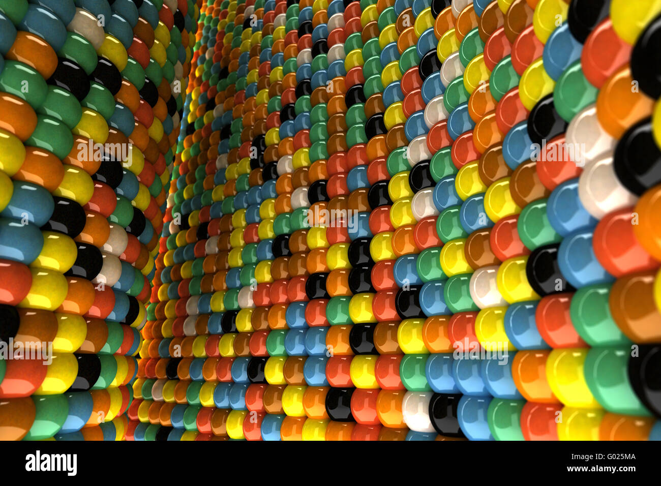 Mur de mosaïque Banque D'Images