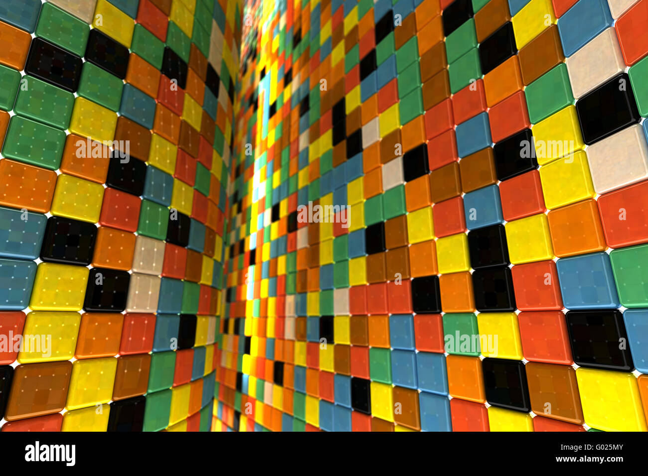 Mur de mosaïque Banque D'Images