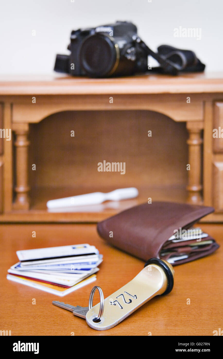 Billet d'une pâtisserie dans un hôtel Banque D'Images