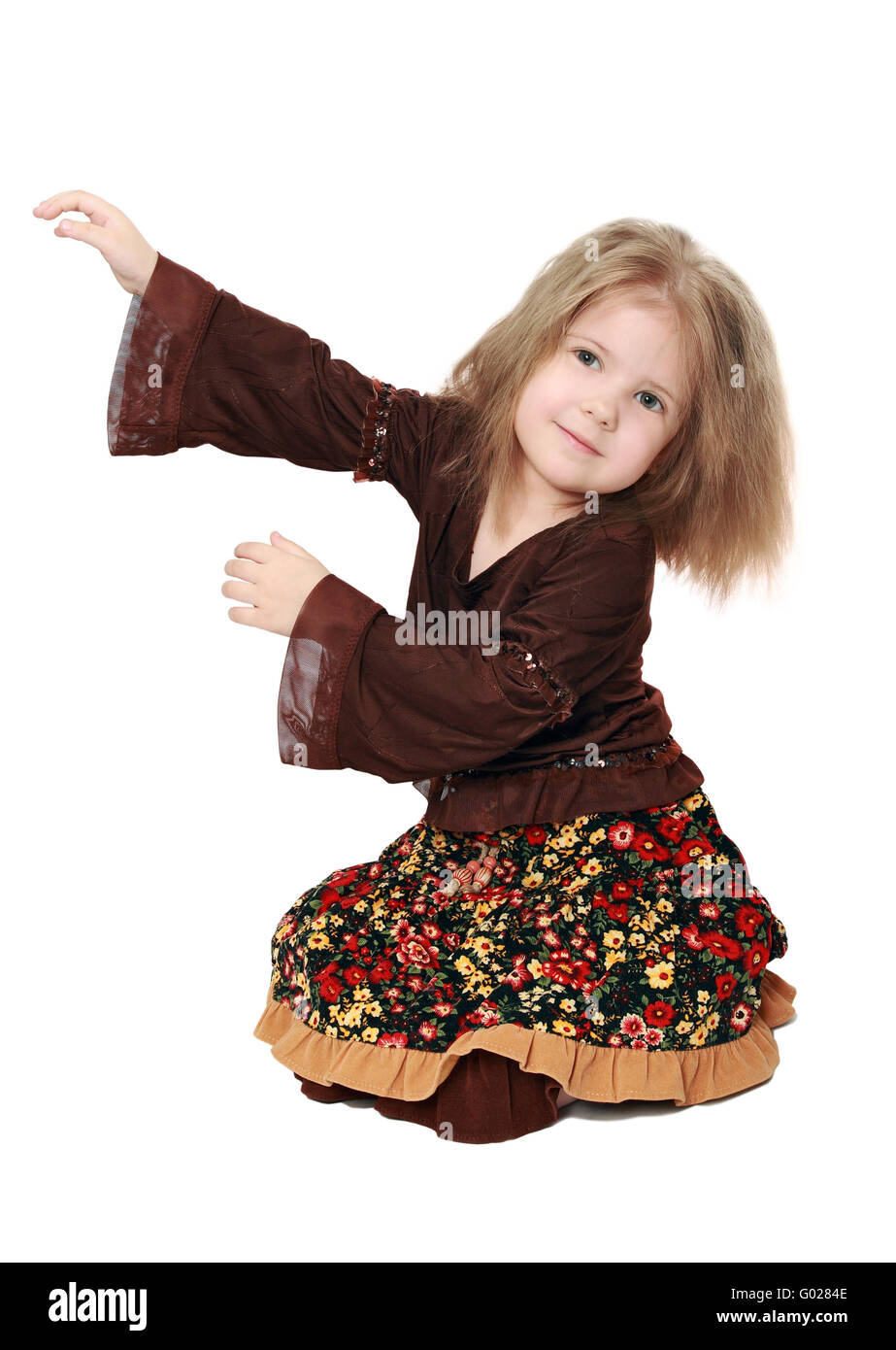 Élément de children's dance-dynamique et l'émotion Banque D'Images