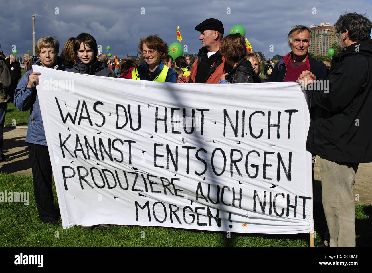Manifestation anti-nucléaire à Berlin Banque D'Images