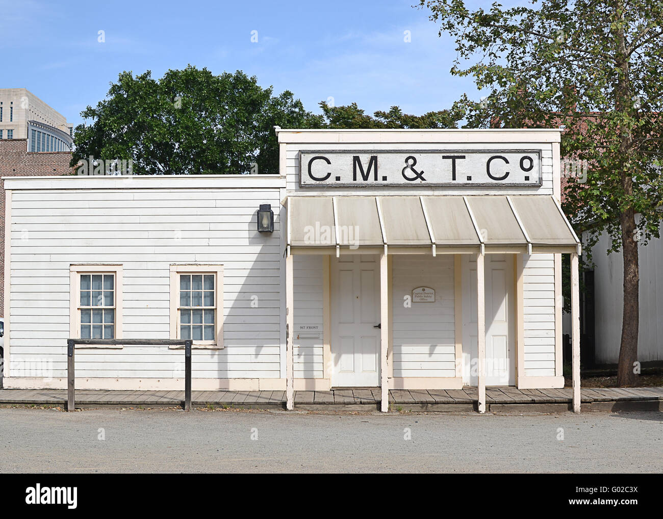 C.M. & T. C. dans la région de Old Sacramento Historic Park, Sacramento, Californie Banque D'Images