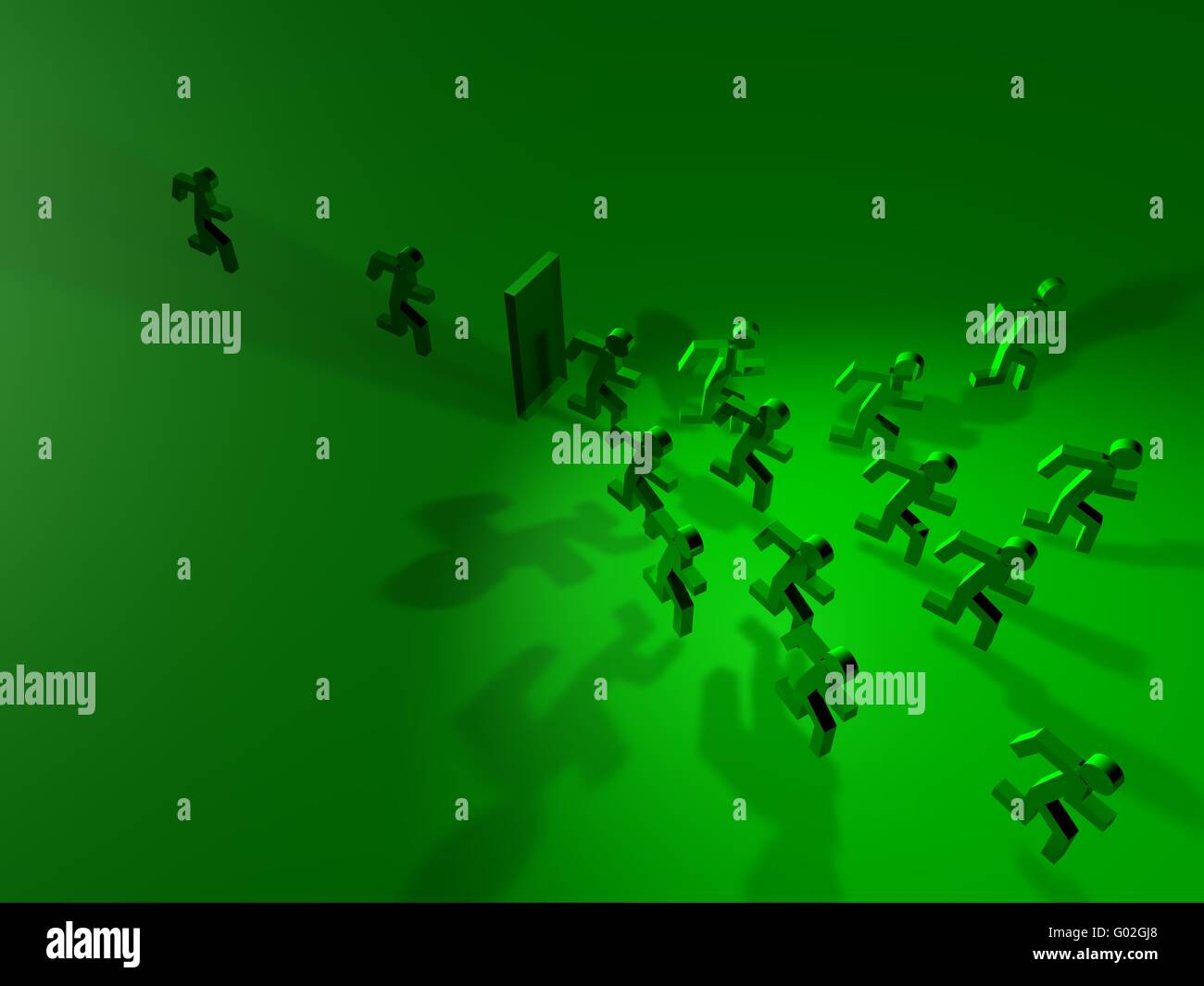 exodes massifs Banque D'Images