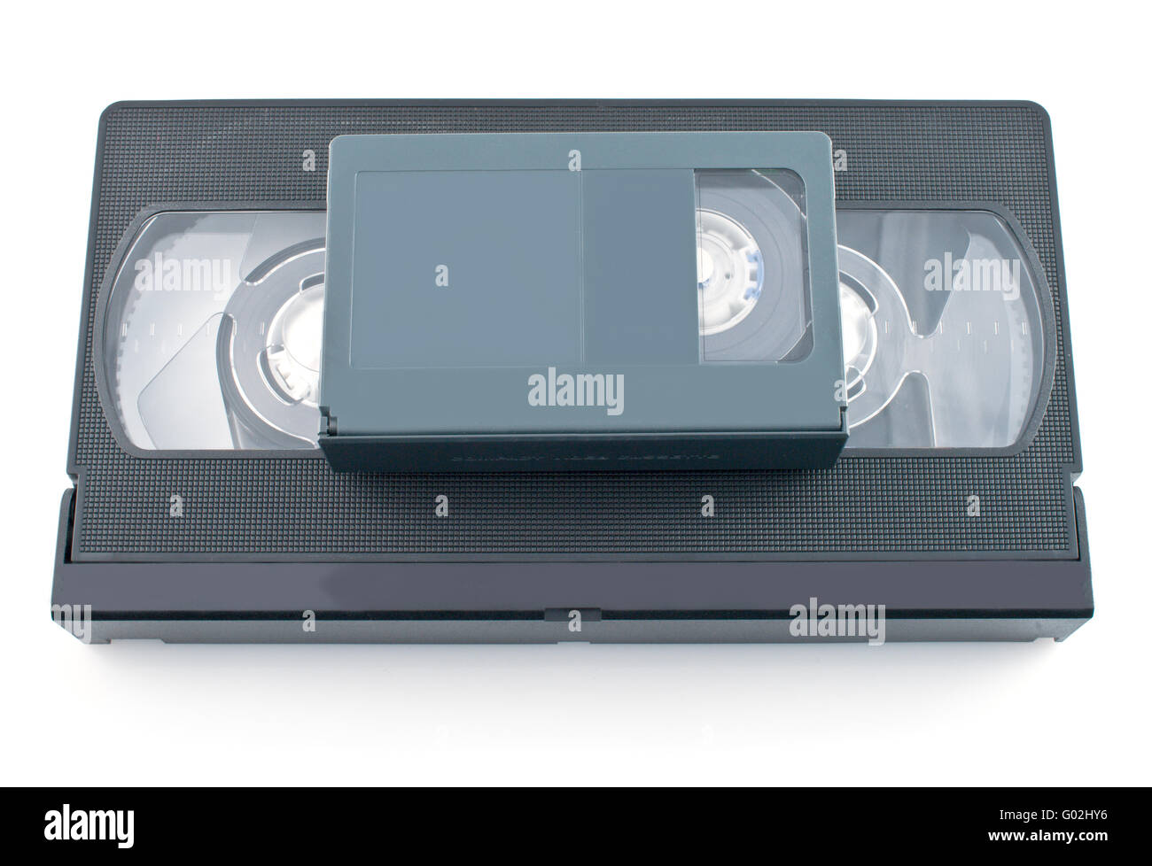 Vidéocassette VHS Compact et isolé sur fond blanc Banque D'Images