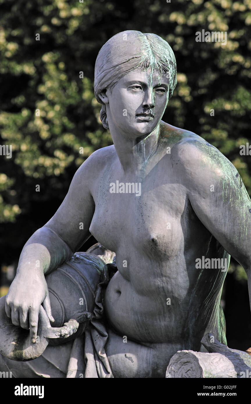 Fontaine de Neptune Banque D'Images