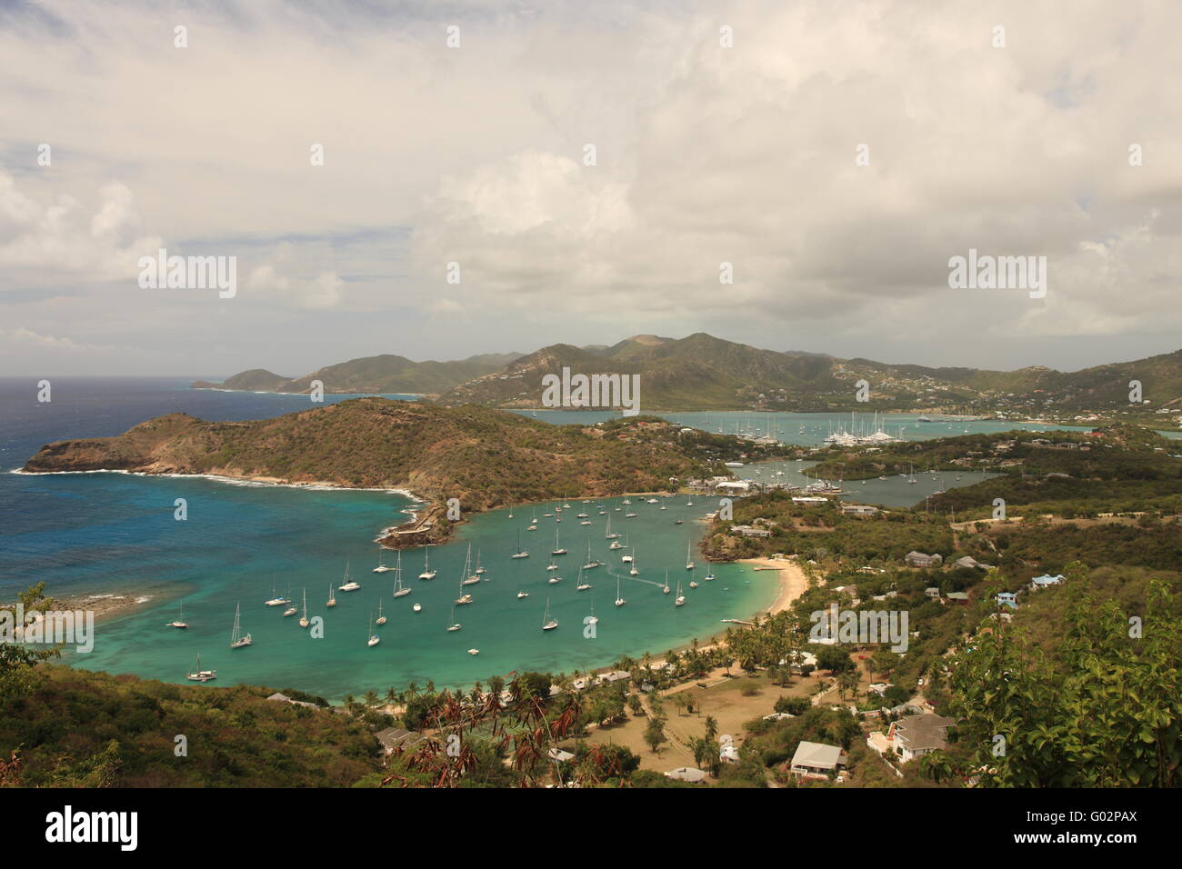 English Harbour, Antgiua Banque D'Images