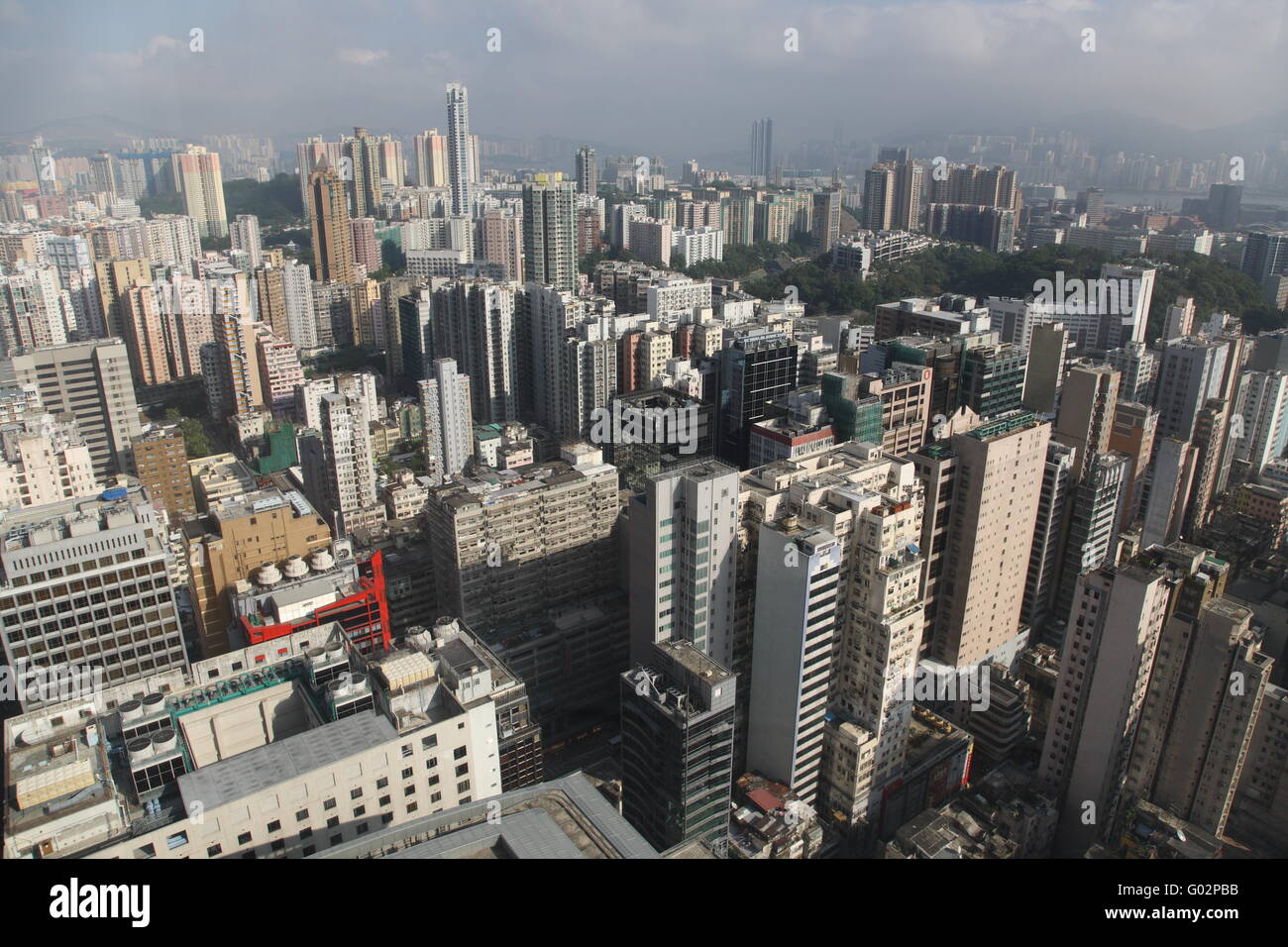 Horizon de Hong Kong Banque D'Images