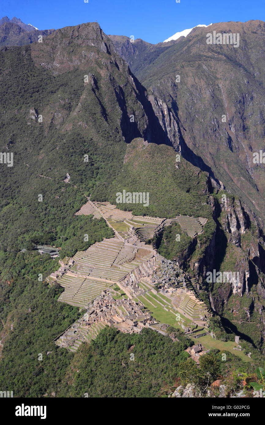 Machu Picchu Panorama Banque D'Images