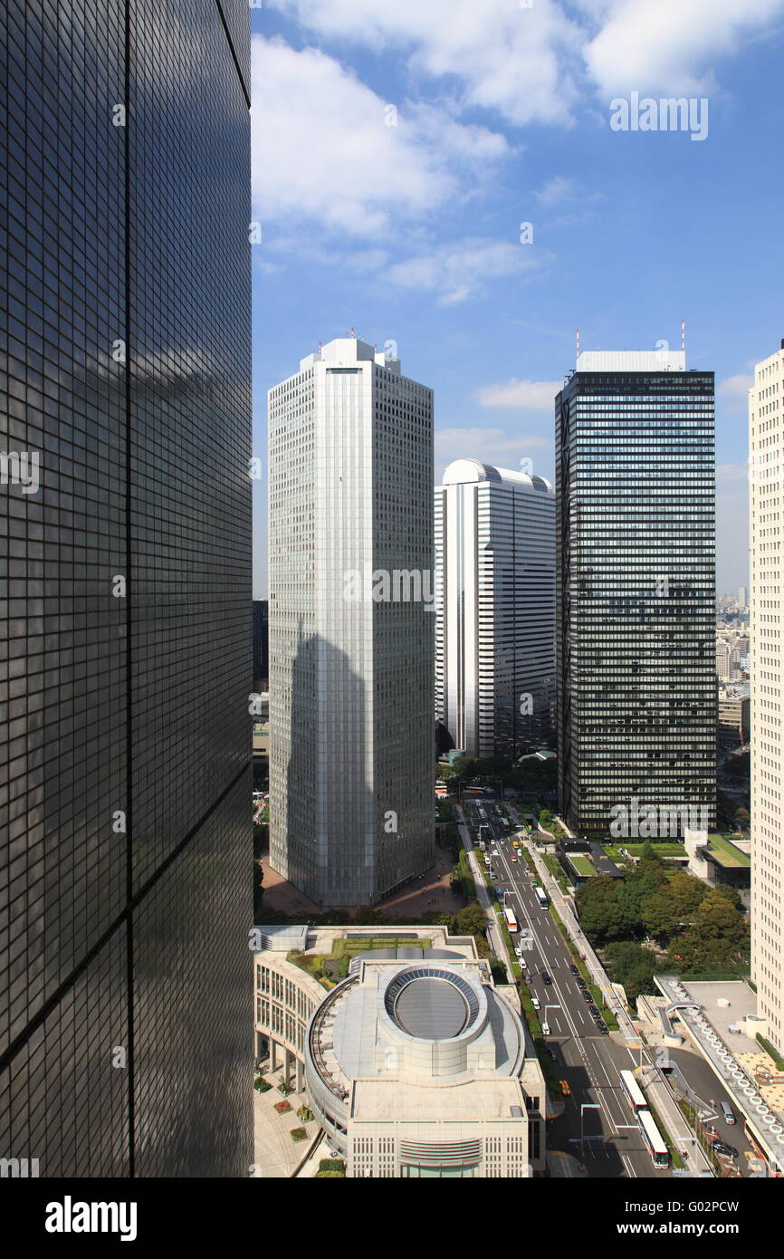 La ville de Tokyo autour de l'hôtel de ville Banque D'Images