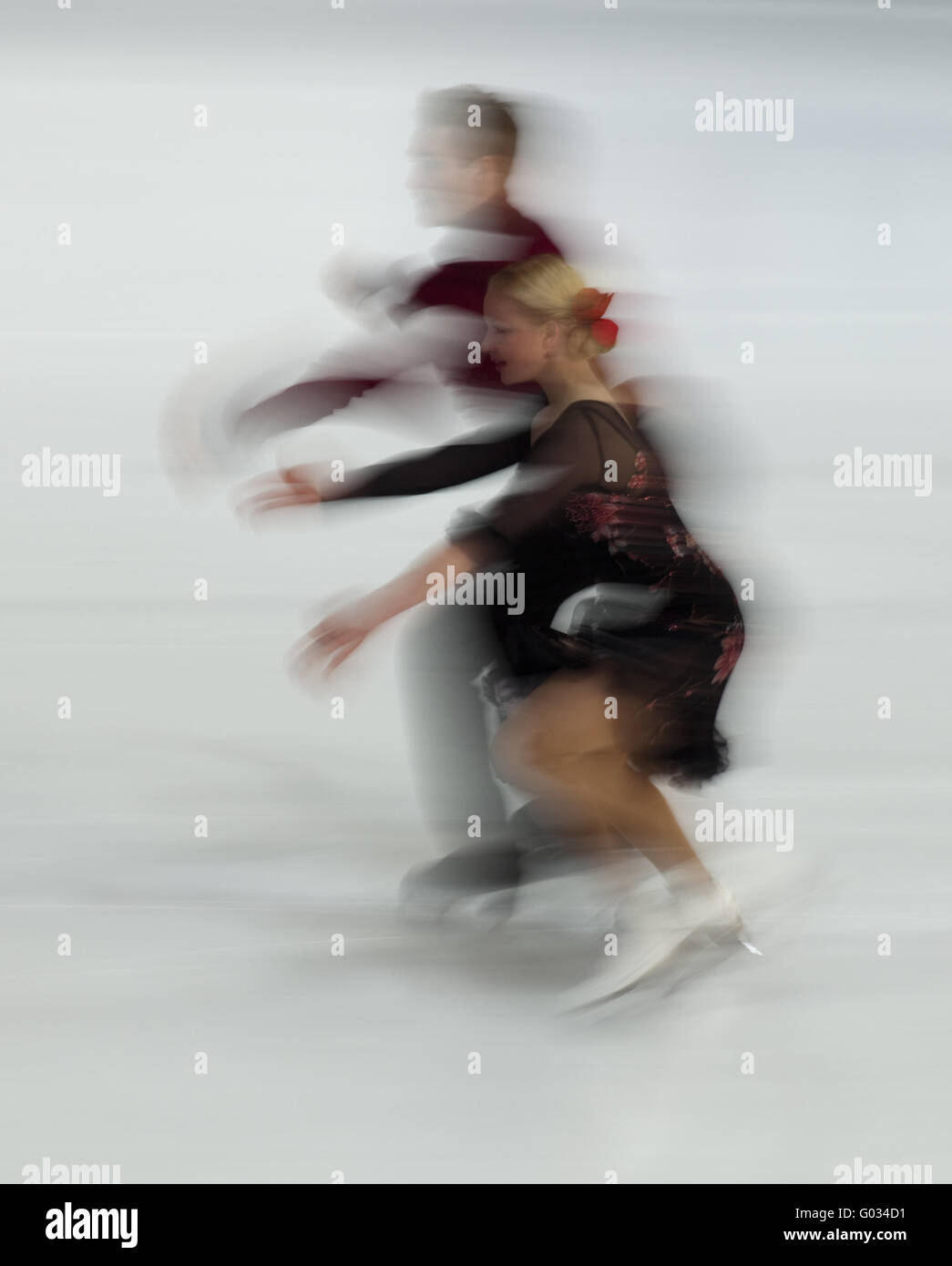 La danse sur glace - typique Banque D'Images