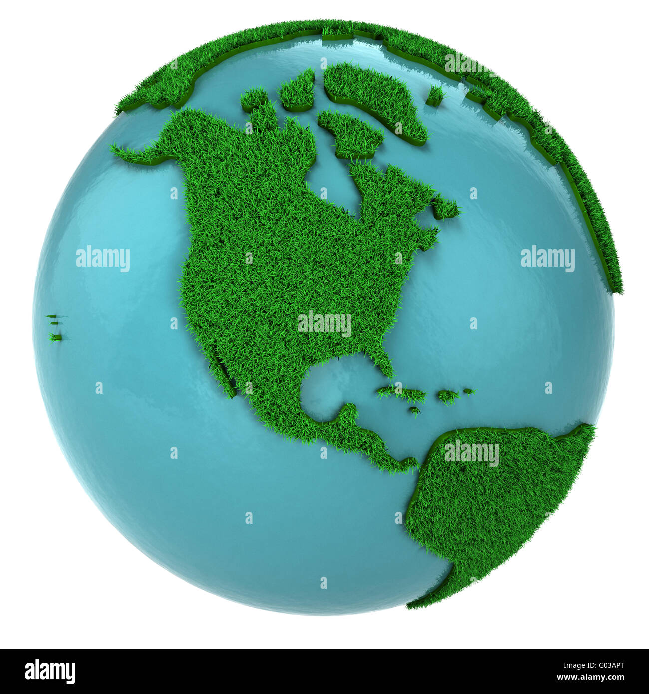 Globe de l'herbe et l'eau, en Amérique du Nord partie Banque D'Images