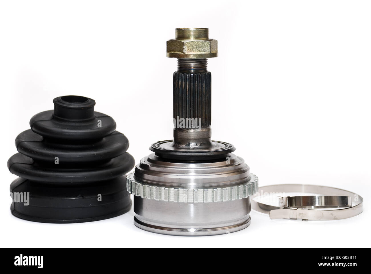 Joints homocinétiques. Joints homocinétiques. Une partie de la roue de voiture. Banque D'Images