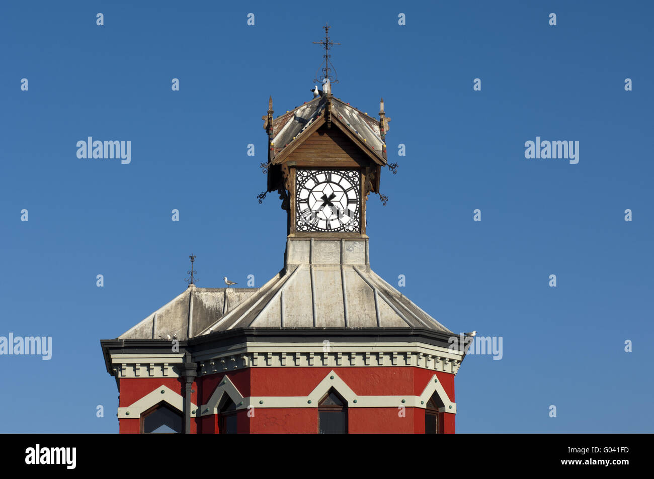L'horloge historique, Waterfront, Cape Town, Afrique du Banque D'Images