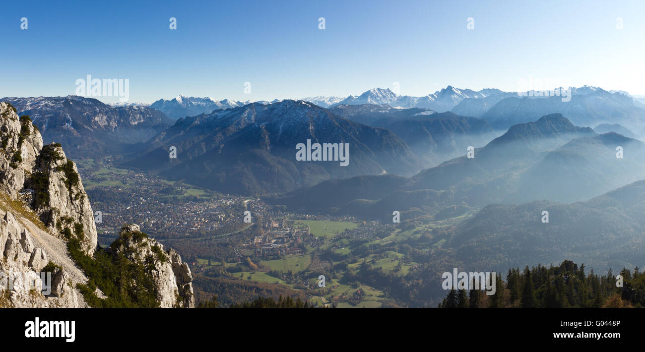 Vue de Bad Reichenhall Banque D'Images