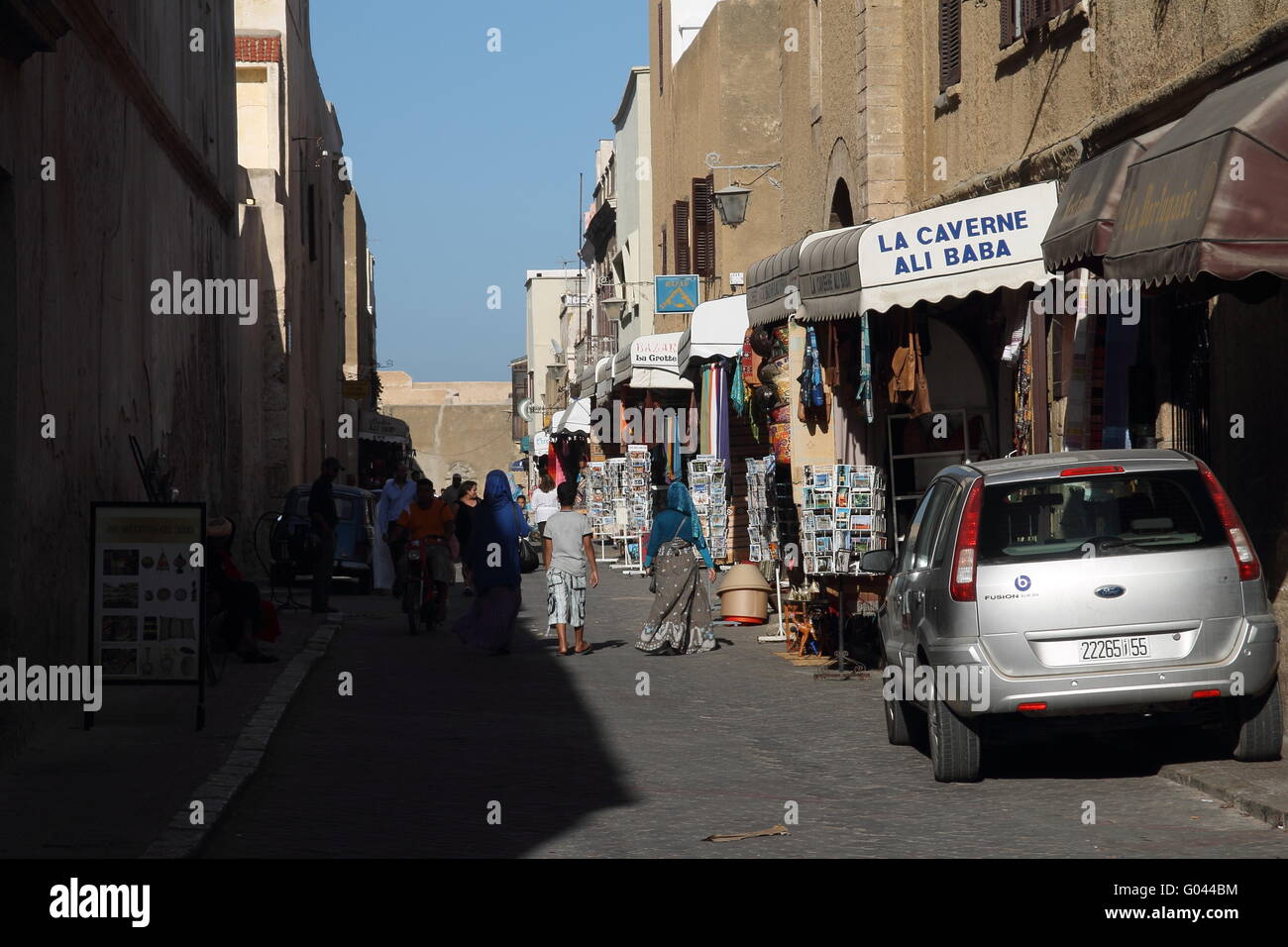 Rues de la cité portugaise - la ville fortifiée de Mazagan. El-Jadida Banque D'Images