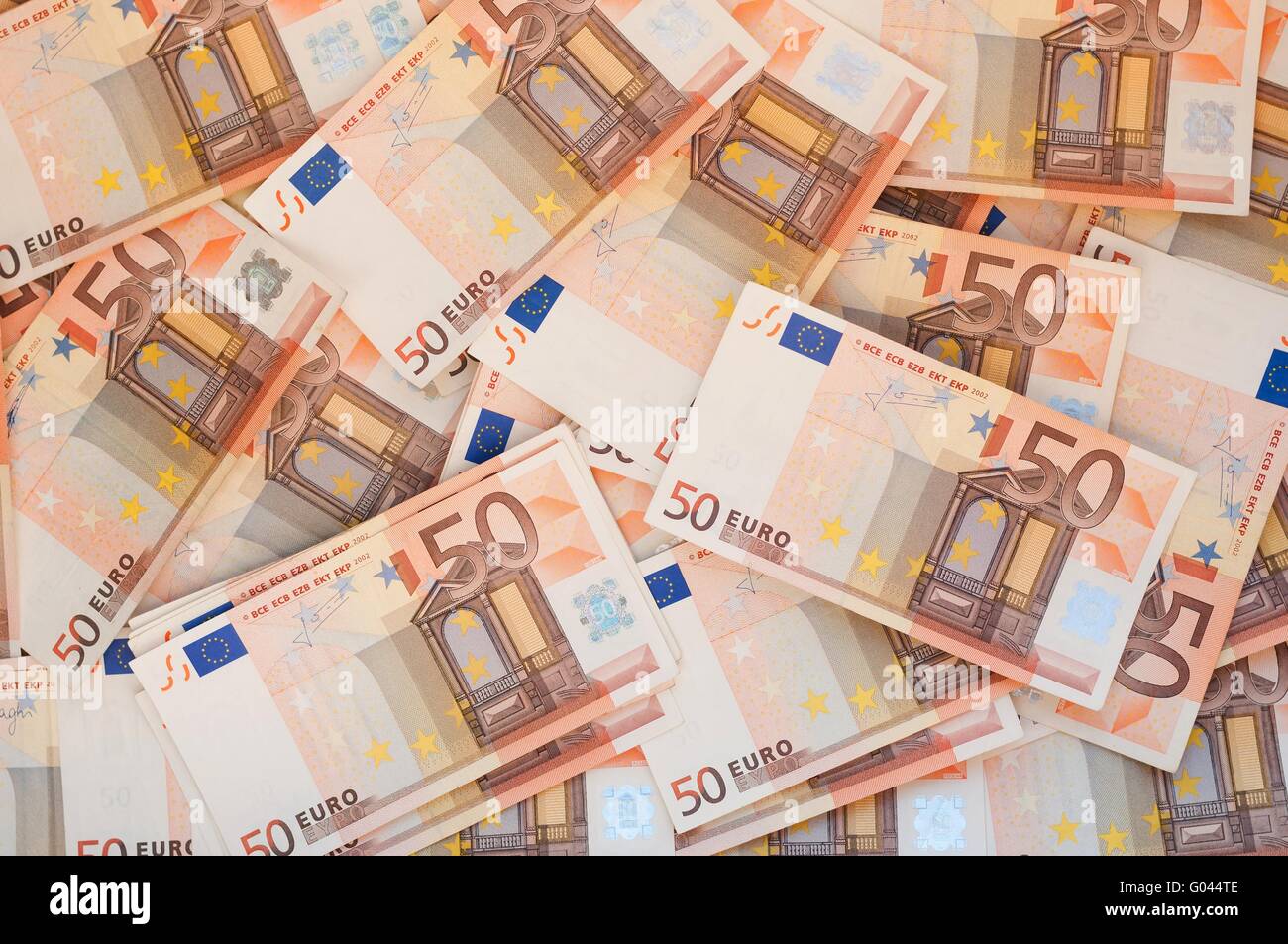 Pile de billets de 50 euros Banque de photographies et d’images à haute ...