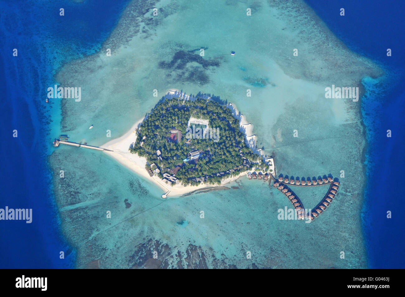 Island, South Male Atoll, Maldives Banque D'Images