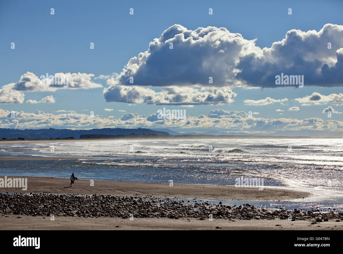 Maketu beach, Nouvelle-Zélande Banque D'Images