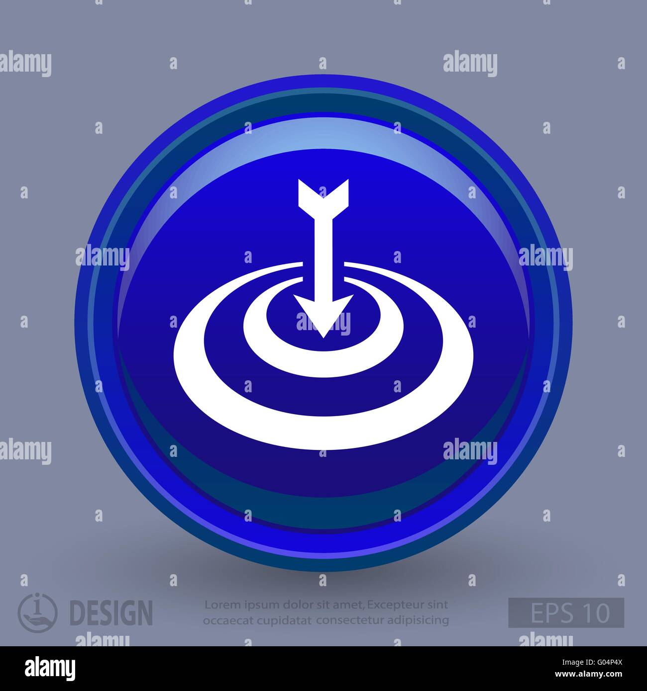 Le pictogramme de la cible Illustration de Vecteur