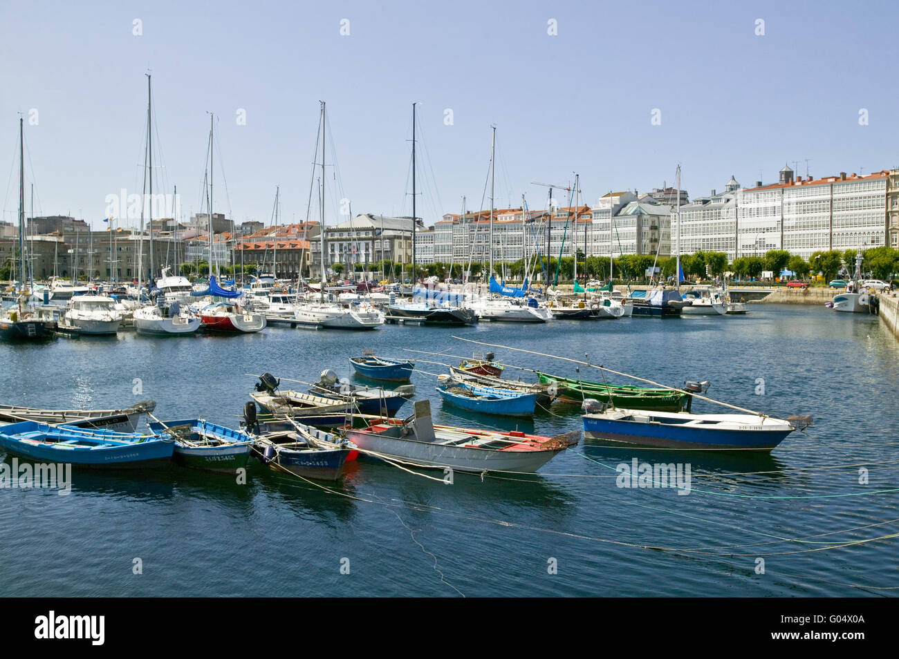 Port de La Coruna, Espagne Banque D'Images