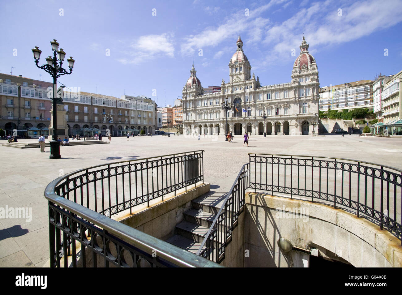 Hôtel de ville de La Coruna, Espagne Banque D'Images