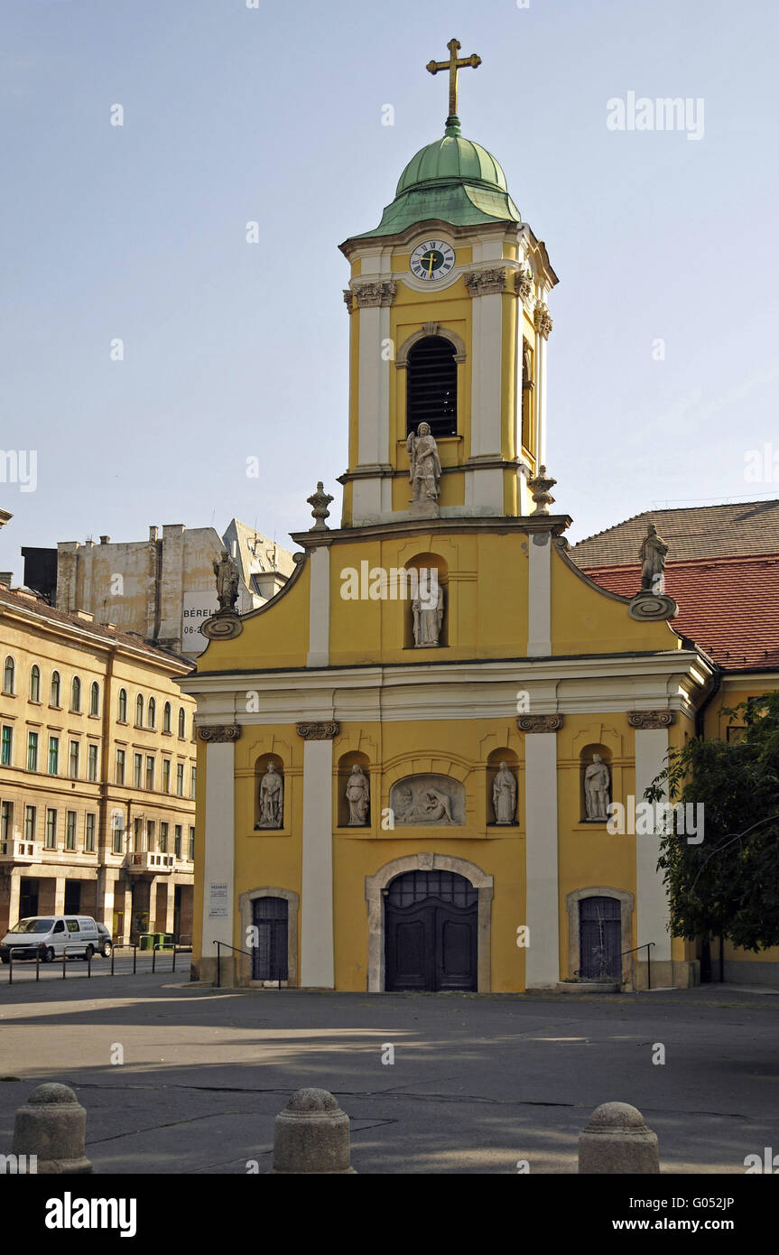 Chapelle Saint Rochus sur la rue Rakoczi à Budap Banque D'Images