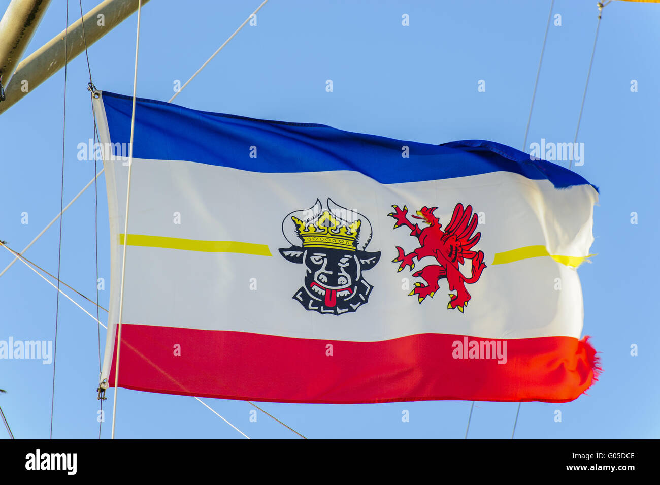 Les armoiries du Mecklembourg-Poméranie-Occidentale Banque D'Images