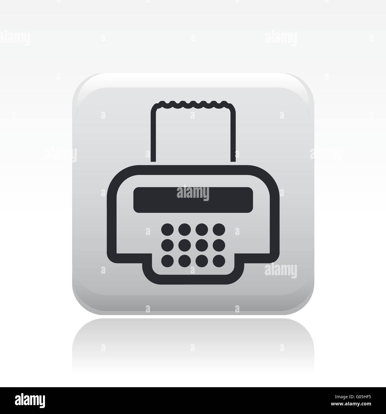 Vector illustration de l'icône de trésorerie unique Banque D'Images
