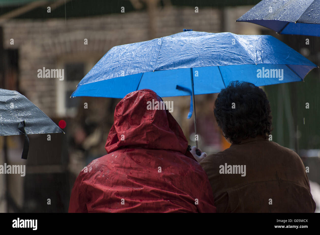 Personnes sous des parapluies Banque de photographies et d’images à ...