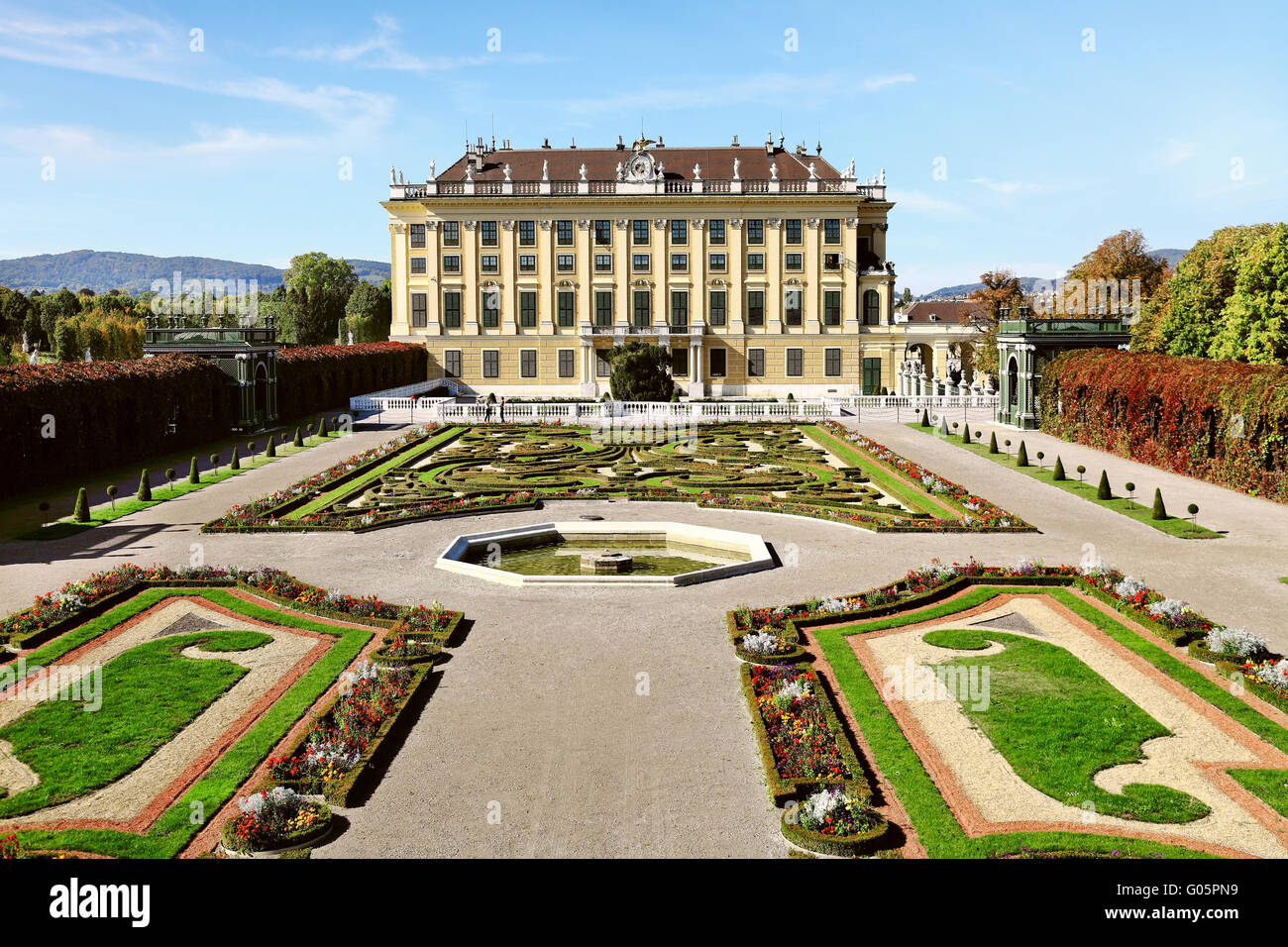 Beau Palais Schönbrunn à Vienne, Autriche Banque D'Images