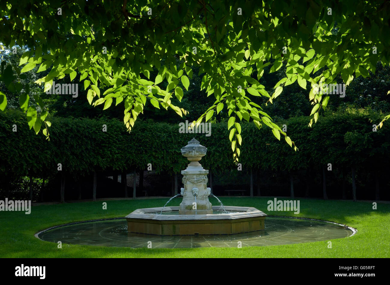 Les jardins à Dumbarton Oaks. Washington, DC. USA Banque D'Images