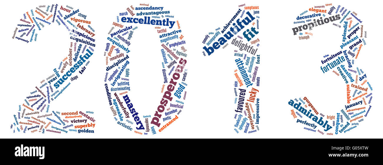 2013 comme un nuage Banque D'Images