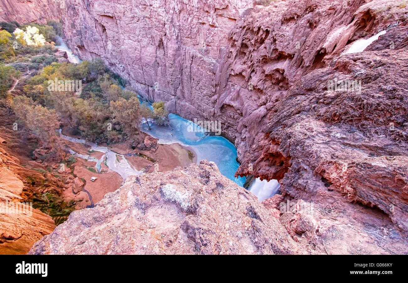 Mooney Falls Banque D'Images