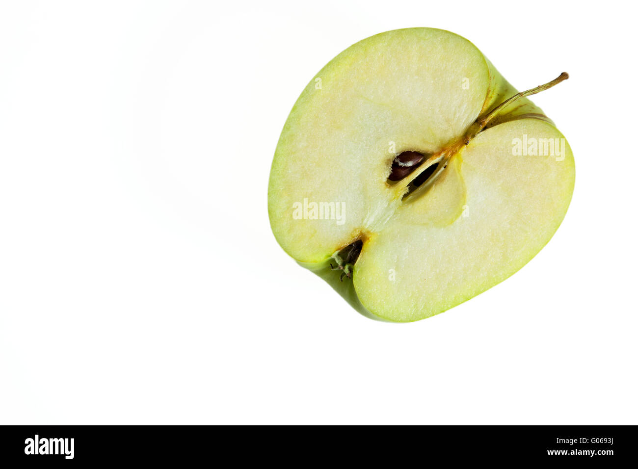 Green Apple isolated on white studio shot Banque D'Images