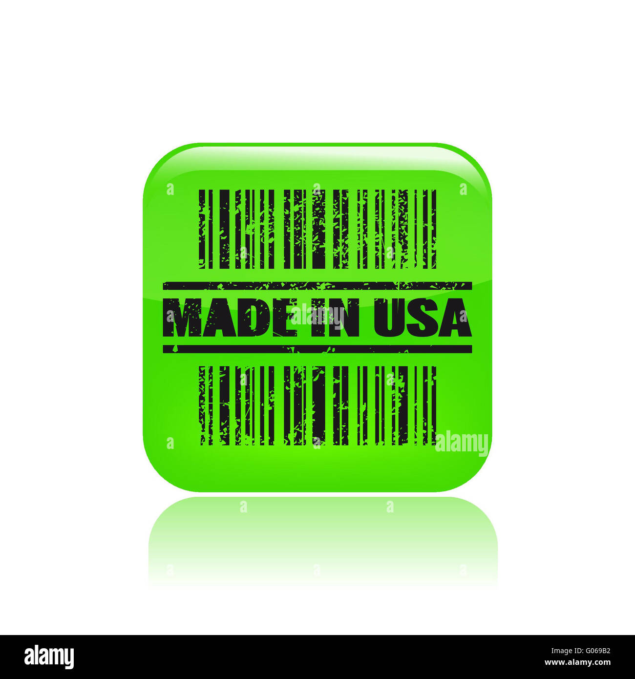 Vector illustration de l'icône unique USA stamp Banque D'Images