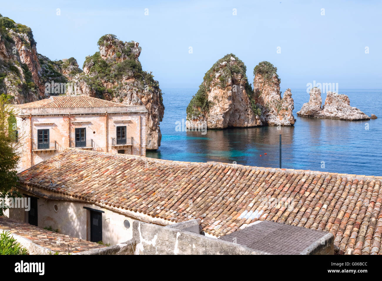 Scopello, Castellammare del Golfo, Trapani, Sicile, Italie Banque D'Images