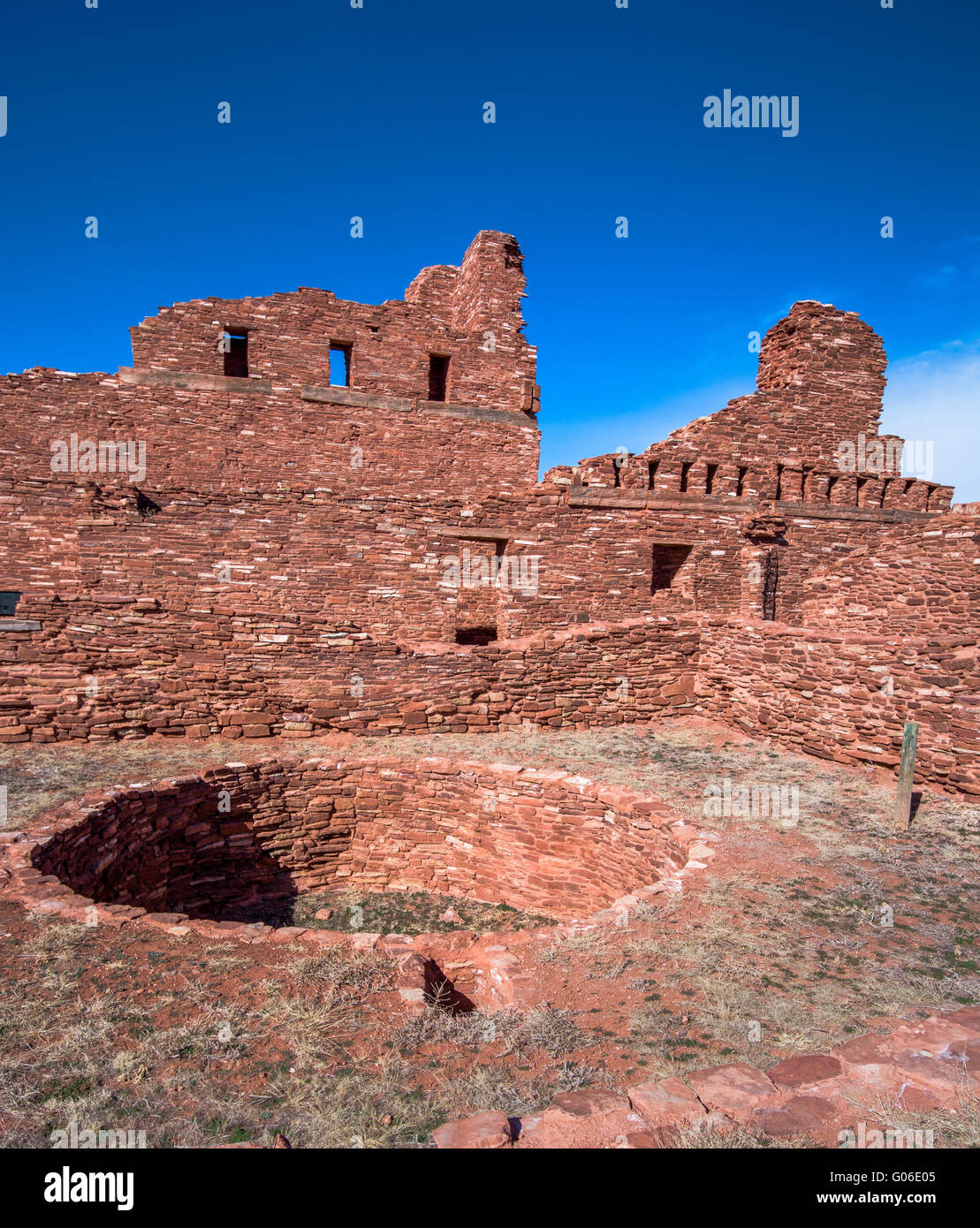 La société Abo Salinas Pueblo Missions National Monument. Banque D'Images