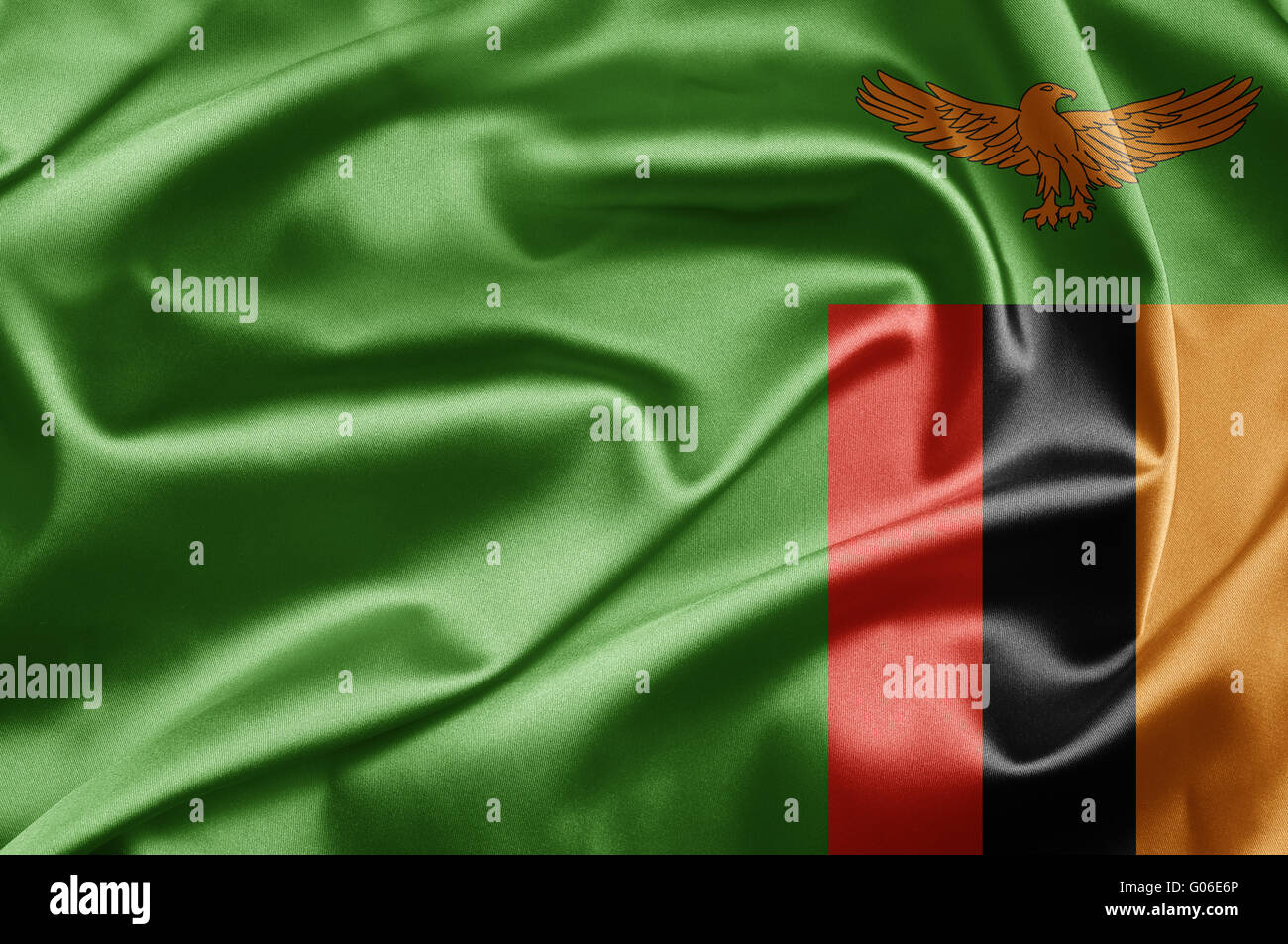 Drapeau de la zambie Banque de photographies et d’images à haute résolution Alamy
