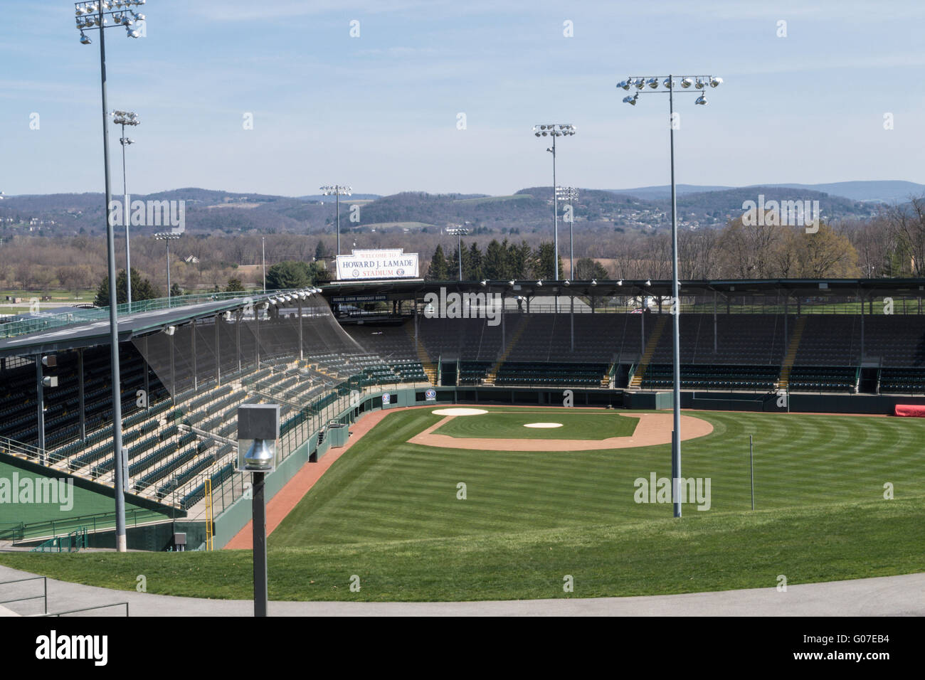 La petite ligue de baseball et softball Siège International, Williamsport, en Pennsylvanie, USA Banque D'Images