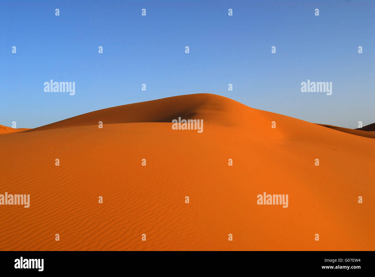 Les dunes du désert du Sahara Banque D'Images