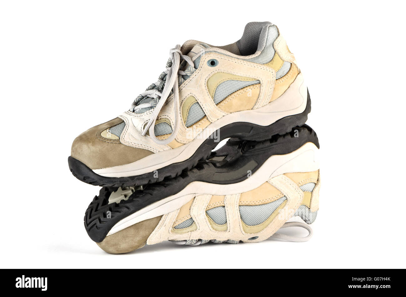 Image miroir de sneakers Banque D'Images